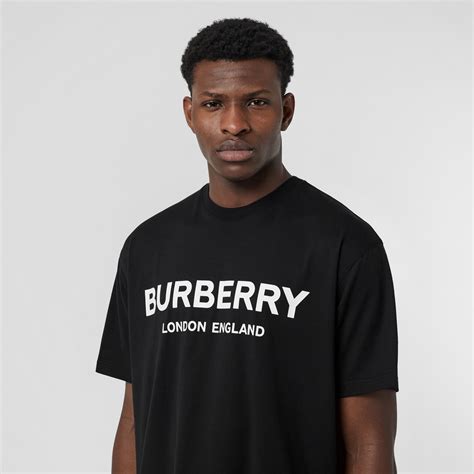 burberry trademark mens logo shirt|burberry logo print t shirt.